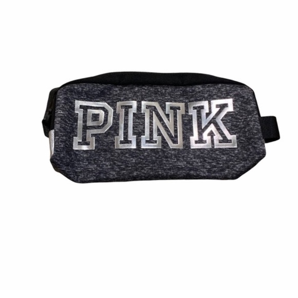 PINK Victoria's Secret Handbags - Victoria's Secret PINK Grey Marl Color Pouch NWOT